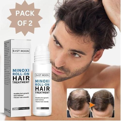 Minoxi Roll-On Hair Treatment Hair Growth Serum For Women & Men (Pack of 2)