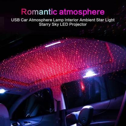 Star Fancy Light Star Decoration Laser Light Flexible USB Night Lamp Multiple Lighting Effects Atmosphere Lamp Car Fancy Lights (Black)